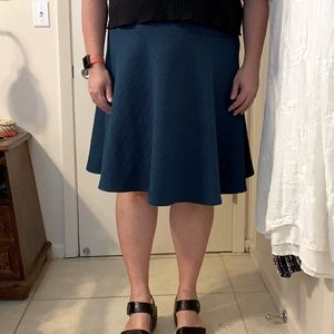 Torrid Quilted Teal Skater Skirt